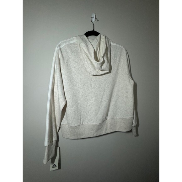 Loose Fit- White Adidas Zip Up size XL with tags - Picture 3 of 3